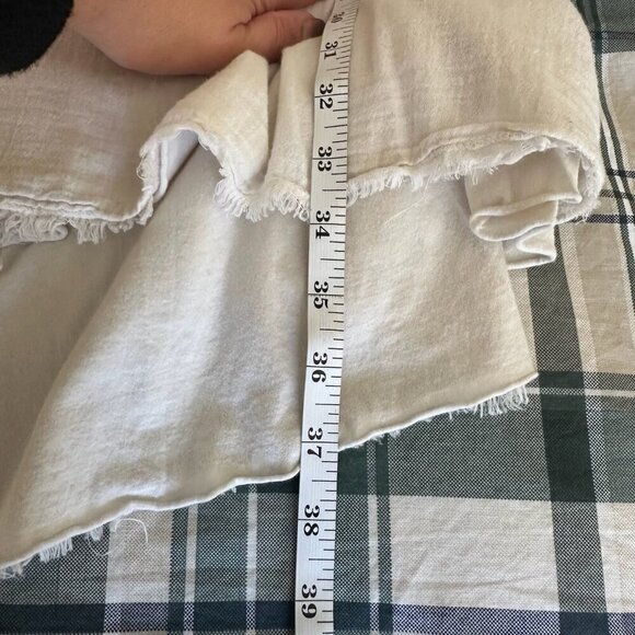 Velvet By Graham & Spencer Dress Womens Sz S Ivory Gauze Pockets Boho Prairie - Picture 11 of 11